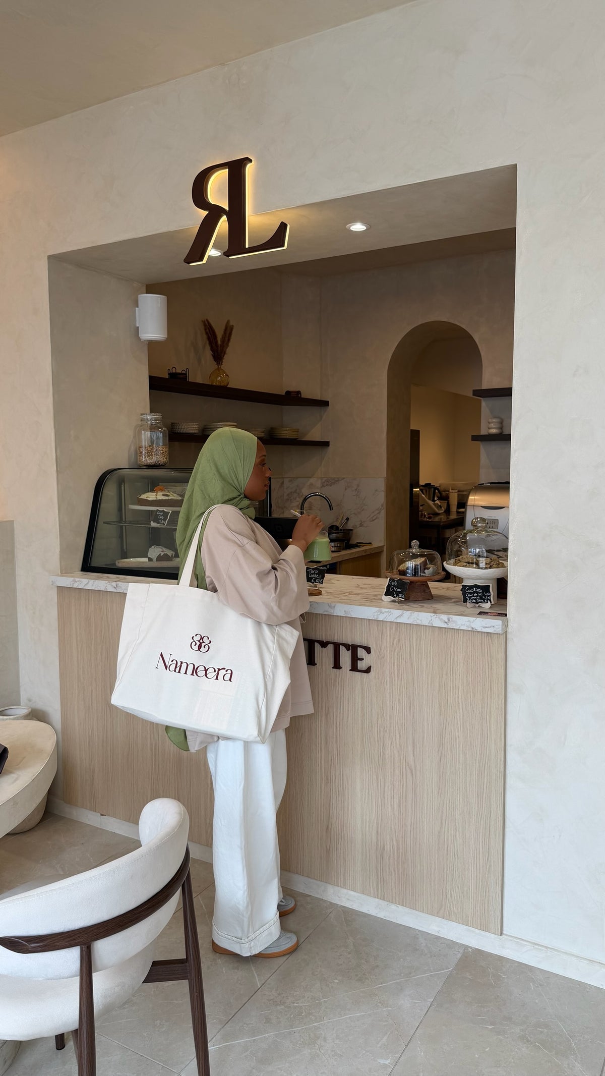 Voile Hijab 100% Coton Extra Long - 200x90cm matcha