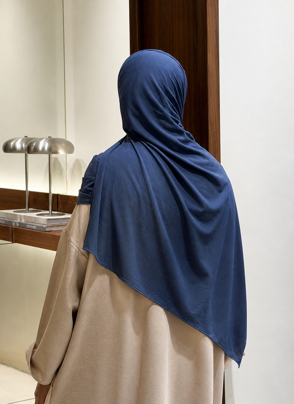 Hijab Airsoft bleu denim