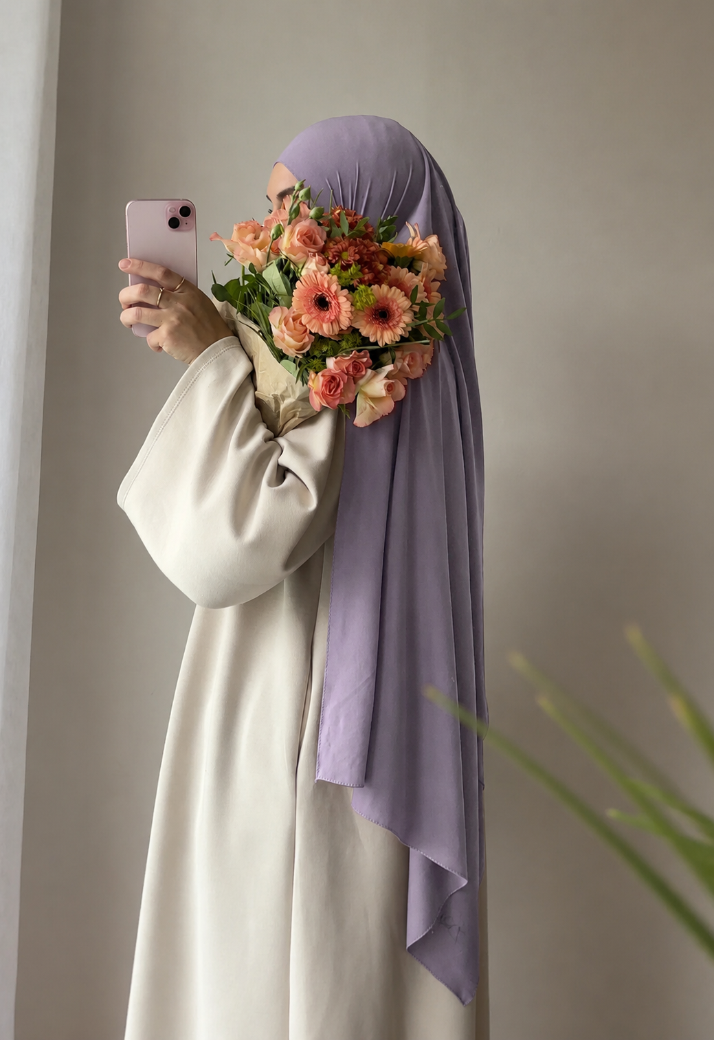 Lavender Airsoft Hijab