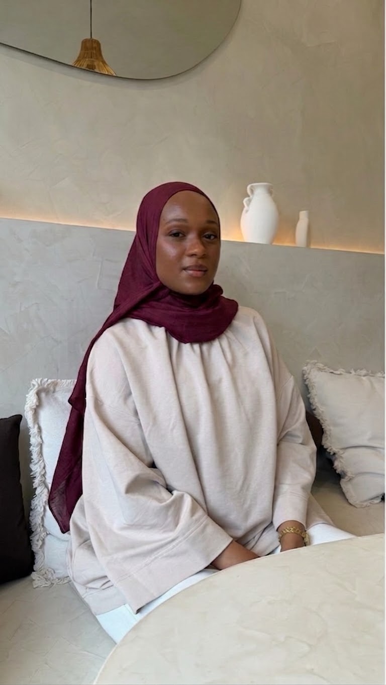 Voile Hijab 100% Coton Extra Long - 200x90cm bordeaux