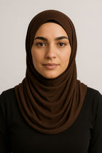 Voile Jersey air soft Chocolat